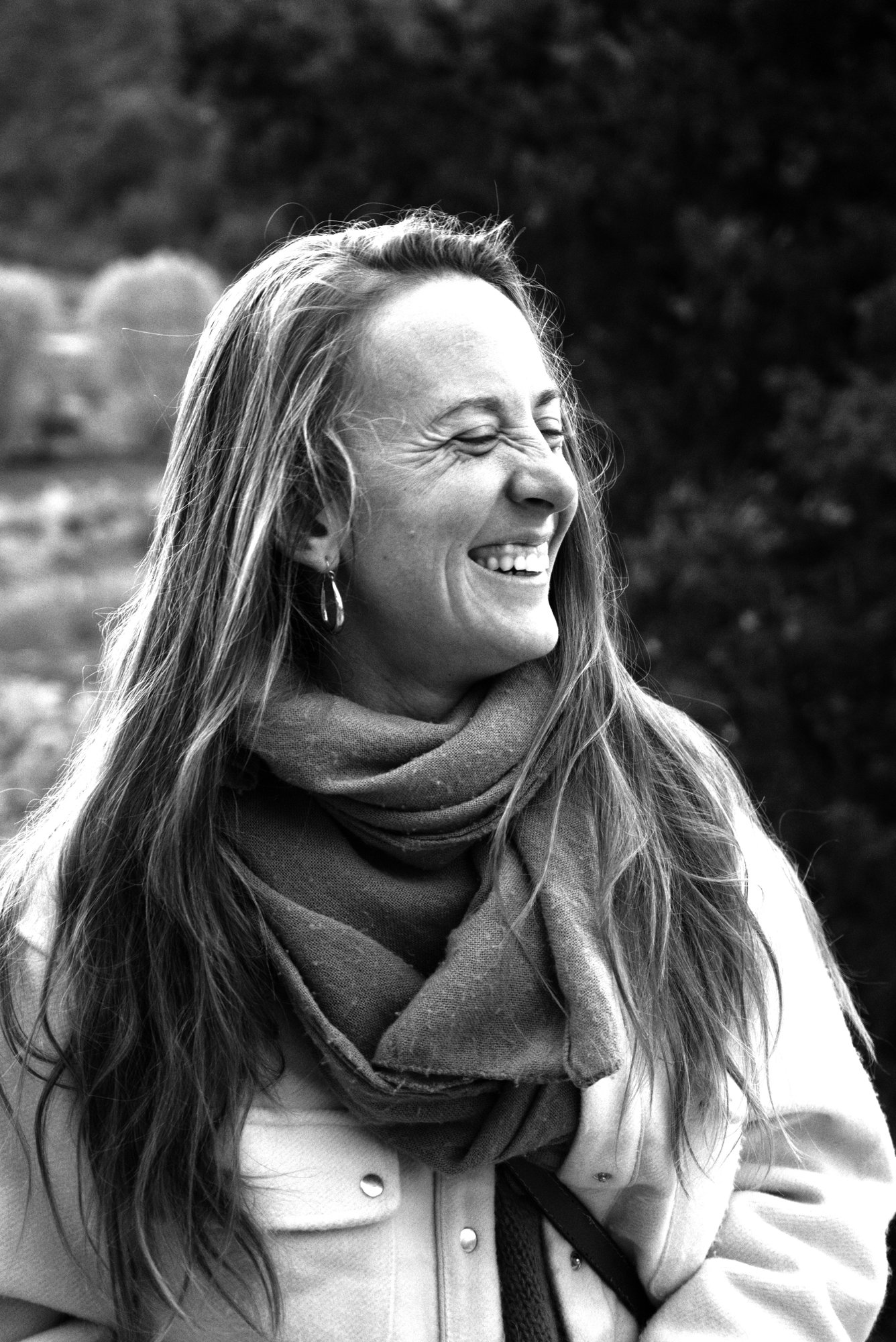En pleine campagne - portrait souriant
