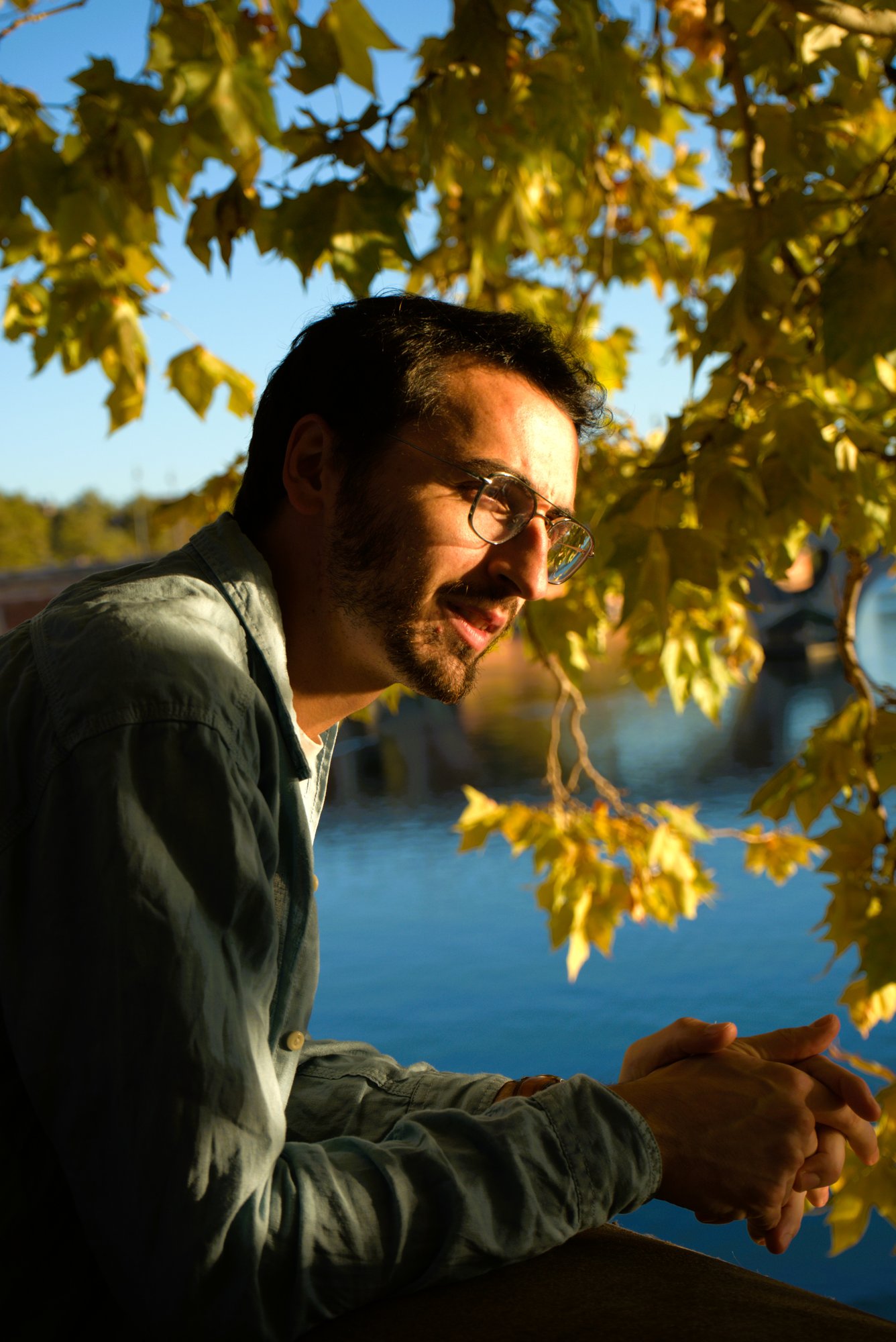 Séance automnale - portrait en lumière d'automne